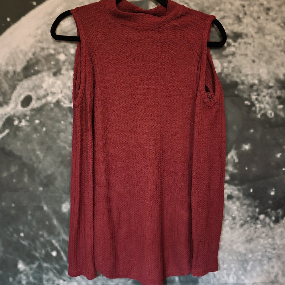 Decree Burgundy Sleeveless Muscle Tee
